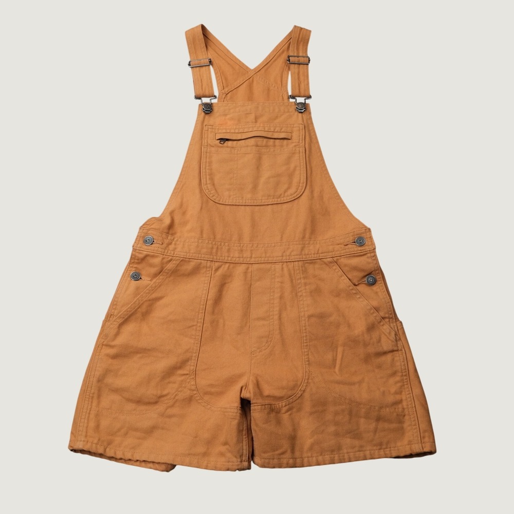 Patagonia Stand Up Shortalls S Umber Brown Organic Cotton Canvas Overalls